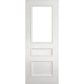 Mayfair White Clear Glazed Internal Fire Door